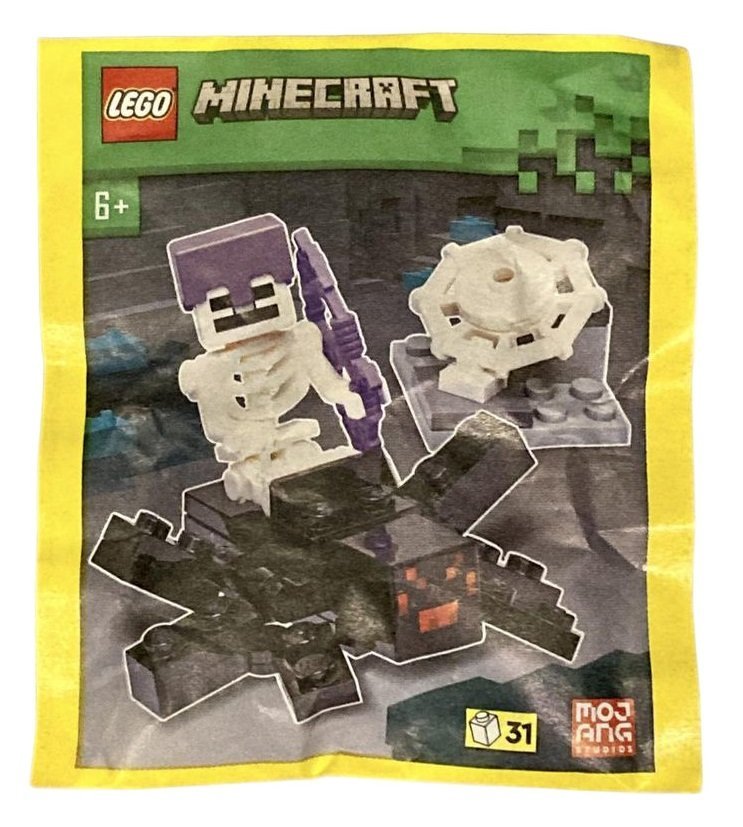 Zestaw LEGO Minecraft – Spider and Skeleton #662307 polybag klocki foilpack