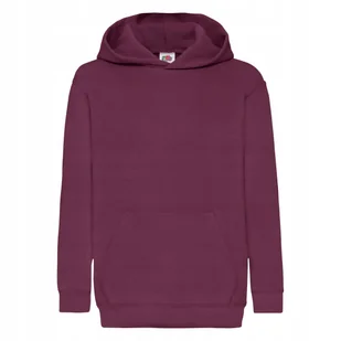 Bluza Dziecięca Z Kapturem Hooded Sweat Burgundowy r. 7-8(128) - Bluzy dla dziewczynek - miniaturka - grafika 1