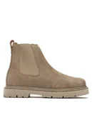 Botki damskie - Birkenstock Sztyblety Highwood 1025737 Beżowy - miniaturka - grafika 1