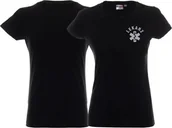 Odzież robocza - Promostars LPP - Koszulka ratownicza czarna damska odblaskowa - nadruk przód - miniaturka - grafika 1