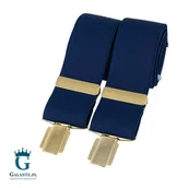 Dodatki do ubrań - Szelki do spodni Granatowe BR-013 - miniaturka - grafika 1