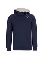 Bluzy męskie - Trigema Męska bluza z kapturem 674943122, granatowa, XXL, grantowy, XXL - miniaturka - grafika 1