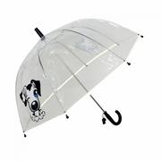 Parasole - Dziecięcy parasol przezroczysty z gwizdkiem, pies kod: UBUL3469P + Sprawdź na SuperWnetrze.pl - miniaturka - grafika 1