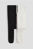 Rajstopy dziecięce - H & M - Rajstopy 2-pak - Beżowy - H&M - miniaturka - grafika 1