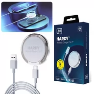 Ładowarki do telefonów - 3mk HARDY Wireless Charger 2in1 15W White Ładowarka indukcyjna - miniaturka - grafika 1