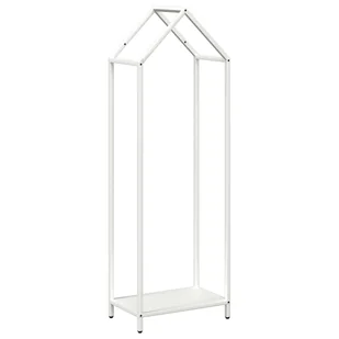 vidaXL Stojak na drewno opałowe biały 40x25x120 cm - Wózki magazynowe - miniaturka - grafika 1