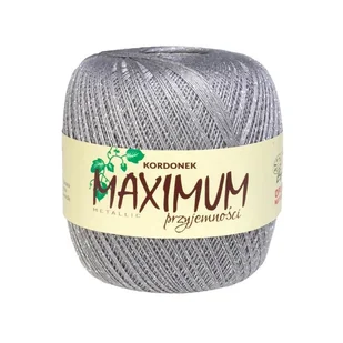 Kordonek Opus Natura Maximum Metallic Nr 1815 Srebrny Ze Srebrną Nitką 100G - Pasmanteria - miniaturka - grafika 1