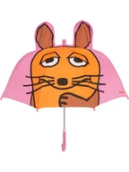 Rękawiczki dla dzieci - Playshoes Parasol w kolorze jasnoróżowo-pomarańczowym - miniaturka - grafika 1