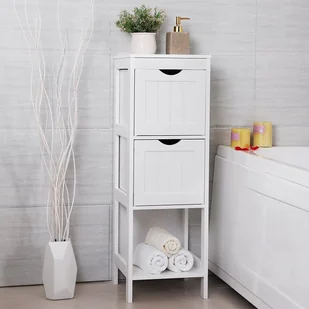 Songmics Biała komoda łazienkowa. - Szafki łazienkowe - miniaturka - grafika 1