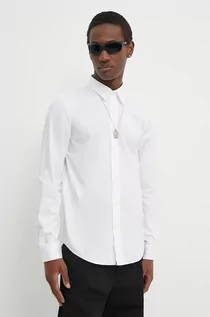 Koszule męskie - Diesel koszula S-BENNY-CL męska kolor biały slim z kołnierzykiem klasycznym A10617.0QFAV - grafika 1