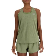 Koszulki i topy damskie - Koszulka New Balance WT41250DHO - zielona - miniaturka - grafika 1