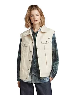 G-STAR RAW Damska kurtka oversize, beżowy (Ecru D300-159), L - Kurtki damskie - miniaturka - grafika 1