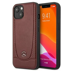 Mercedes Leather Urban - Etui iPhone 13 (czerwony) MEHCP13MARMRE - Etui i futerały do telefonów - miniaturka - grafika 1