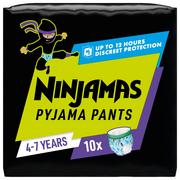 Pieluchy - Pampers Ninjamas Chłopiec Pieluchomajtki, 10 par pieluchomajtek 7 lat - miniaturka - grafika 1