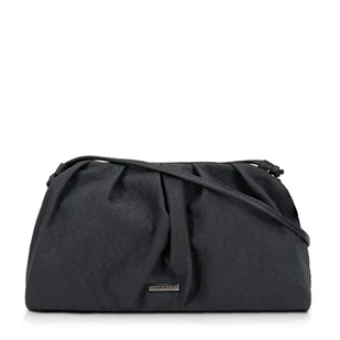 Damska torebka crossbody z marszczeniem szara - Torebki damskie - miniaturka - grafika 1