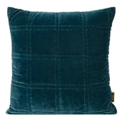 Poszewki na poduszki - Poszewka 45x45 welwet Kristin 2 granatowa Eurofirany - miniaturka - grafika 1