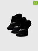 Skarpetki damskie - 4F Skarpety (3 pary) w kolorze czarnym - miniaturka - grafika 1