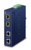 Routery - PLANET Industrial 2-Port konwerter sieciowy Niebieski - miniaturka - grafika 1