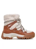 Botki damskie - Clarks Botki Althike Up Wp 261734084 Beżowy - miniaturka - grafika 1