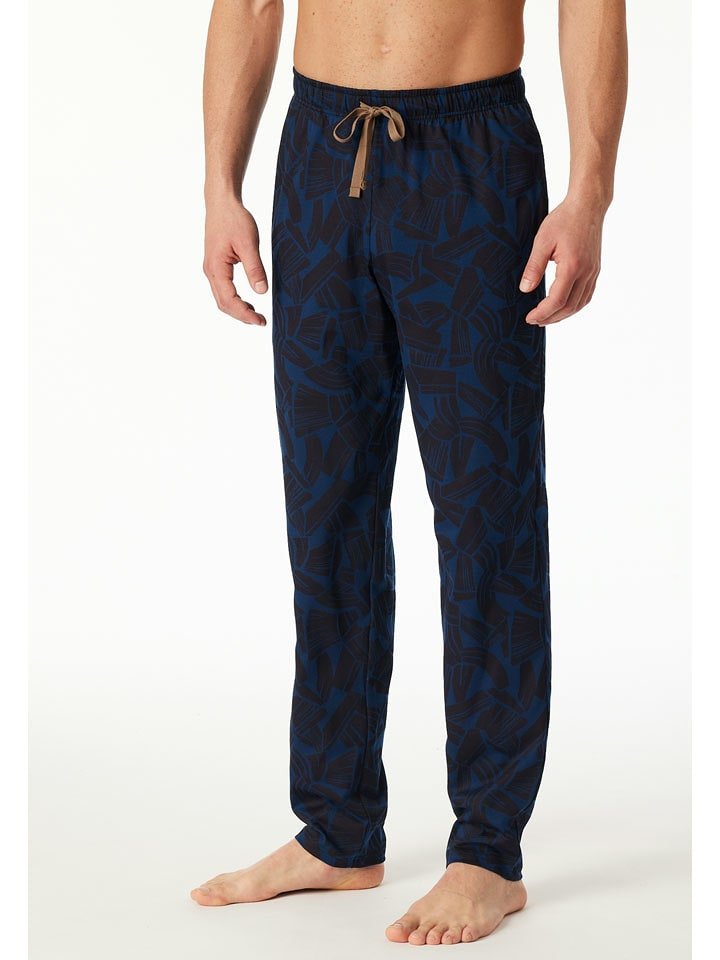 Schiesser Spodnie piżamowe w kolorze granatowym