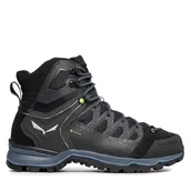 Buty trekkingowe męskie - Trekkingi Salewa Ms Mnt Trainer Lite Mid Gtx GORE-TEX 61359-0971 Czarny - miniaturka - grafika 1