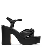 Sandały damskie - Nine West Sandały WFA2634-1 Czarny - miniaturka - grafika 1