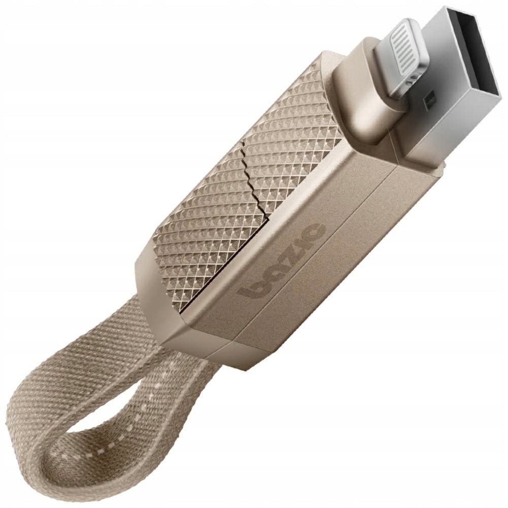 Kabel Bazic GoCharge Alucable 4w1 USB-A/USB-C - USB-C/Lightning 15cm 60W 3A PD Fast Charge złoty