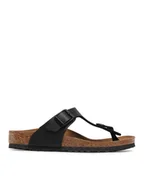 Buty dla chłopców - Birkenstock Japonki Gizeh Kinder 846143 Czarny - miniaturka - grafika 1