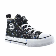 Buty dla dziewczynek - Trampki dziecięce BIG STAR LL374050 czarne - miniaturka - grafika 1