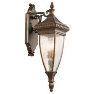 Lampy ogrodowe - Kinkiet ogrodowy VENETIAN RAIN 2xE14 IP44 - brązowy - miniaturka - grafika 1