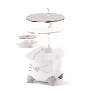 CATIT PIXI Smart Fountain białe poidło dla kota z miską ze stali nierdzewnej 2l - Miski dla kotów - miniaturka - grafika 2