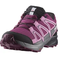 Buty dla chłopców - Salomon Dziecięce buty Speedcross Climasalomon Waterproof Hiking Shoe, Plum Caspia Orchid Bouquet Black, 34 EU - miniaturka - grafika 1