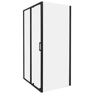 Kabiny prysznicowe - Beliani Kabina prysznicowa YORO 80 x 100 x 185 cm Czarny - miniaturka - grafika 1