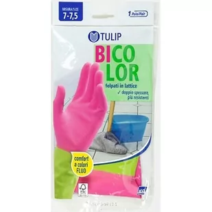 Rękawiczki lateksowe TULIP Bicolor (rozmiar M) - Rękawiczki jednorazowe - miniaturka - grafika 1