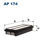 Filtry powietrza - Filtron AP 174 FILTR POWIETRZA - miniaturka - grafika 1