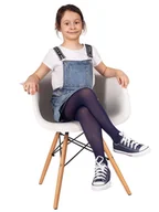 Rajstopy - Rajstopy dziecięce mikrofibra gładkie granatowe 40 DEN 104-110 - miniaturka - grafika 1