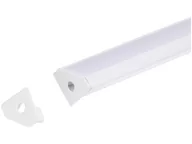 Taśmy LED - Zaślepka PCV Corner biała z otworem - miniaturka - grafika 1