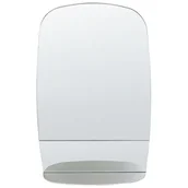 Lustra - Lustro ścienne 60 cm Srebrny BRANNAY - miniaturka - grafika 1