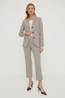 Spodnie damskie - Sisley spodnie damskie proste medium waist - miniaturka - grafika 1