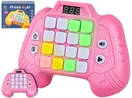 Gry planszowe - Zabawka Na Pamięć KONTROLER RÓŻOWY Gamepad Edukacyjna gra dla dzieci Pad Konsola Memory 16 klawiszy - miniaturka - grafika 1
