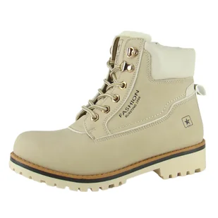 Traperki damskie ocieplane trzewiki 3040 NEWS - Botki damskie - miniaturka - grafika 1