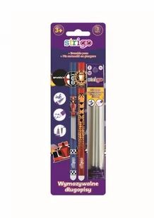 STRIGO DŁUGOPIS WYMAZYWALNY KIDS X2 + WKŁAD x3 MIX KOLORÓW - Przybory szkolne - miniaturka - grafika 1