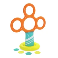 Materace dmuchane i koła do pływania - Frisbee stojak z obręczami dla dzieci Bestawy - miniaturka - grafika 1