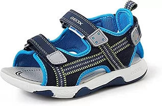 Buty dla chłopców - Geox Sandały chłopięce B FLAFFEE Boy Sandal, granatowe/żółte (fluorescencyjne), 20 EU, Navy Fluo Yellow, 20 EU - grafika 1