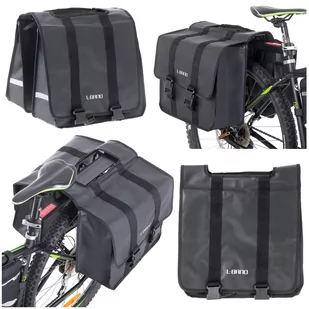 Torba Rowerowa Pojemna Sakwa Dwukomorowa Na Rower Bagażnik - Sakwy rowerowe Torba Rowerowa Pojemna Sakwa Dwukomorowa Na Rower Bagażnik - Sakwy rowerowe - miniaturka - grafika 1