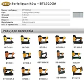 Akcesoria pneumatyczne - BOSTITCH BT1320GA SZTYFTY BT13 20 mm 5000 szt. - miniaturka - grafika 1