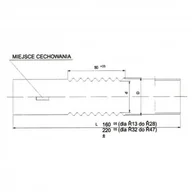 Kanały kablowe - Elektroplast STRÓŻA Złączka giętka Łącznik do rur FI-28 ZCLHF PC/ABS 7936 03.145 - miniaturka - grafika 1