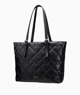 PUCCINI Damska torebka typu shopper ze wzorem czarna - Torebki damskie - miniaturka - grafika 1