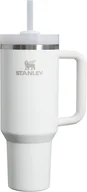 Kubki termiczne - Kubek Stanley 1200Ml Z Słomką Pokrywką I Uchwytem Termiczny Biały - miniaturka - grafika 1