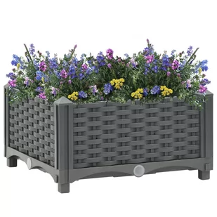 vidaXL Donica do podniesionej rabaty, 40x40x23 cm, polipropylen! 310397 - Donice - miniaturka - grafika 1